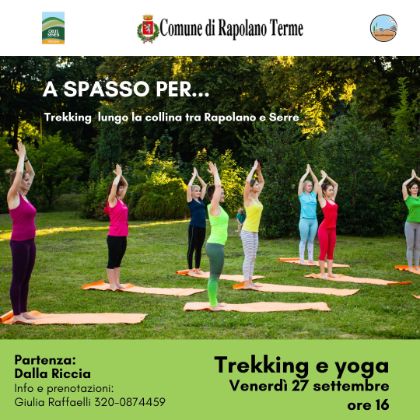 ‘A spasso per…’: nuovo appuntamento con Trekking e Yoga