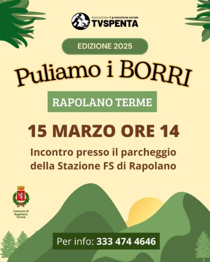 Al via una nuova edizione di ‘Puliamo i borri’